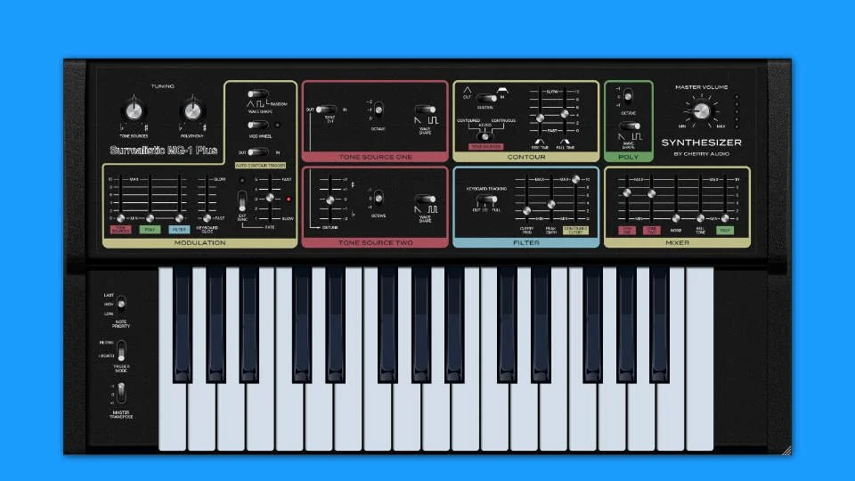 Free Plugin - Cherry Audio Surrealistic MG-1 Plus MonoSynth